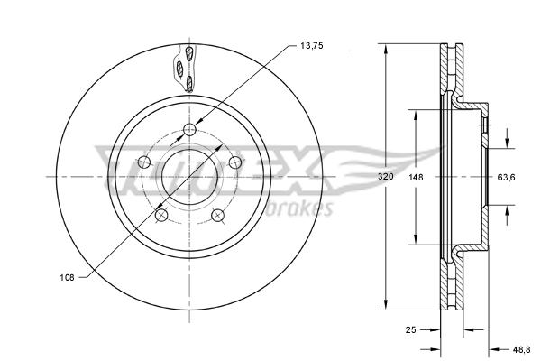 TOMEX Brakes TX 73-91...